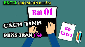 Excel cho người đi làm | #01 Cách tính phần trăm trong Excel