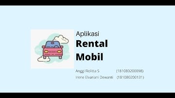 Wireframe aplikasi Rental Mobil