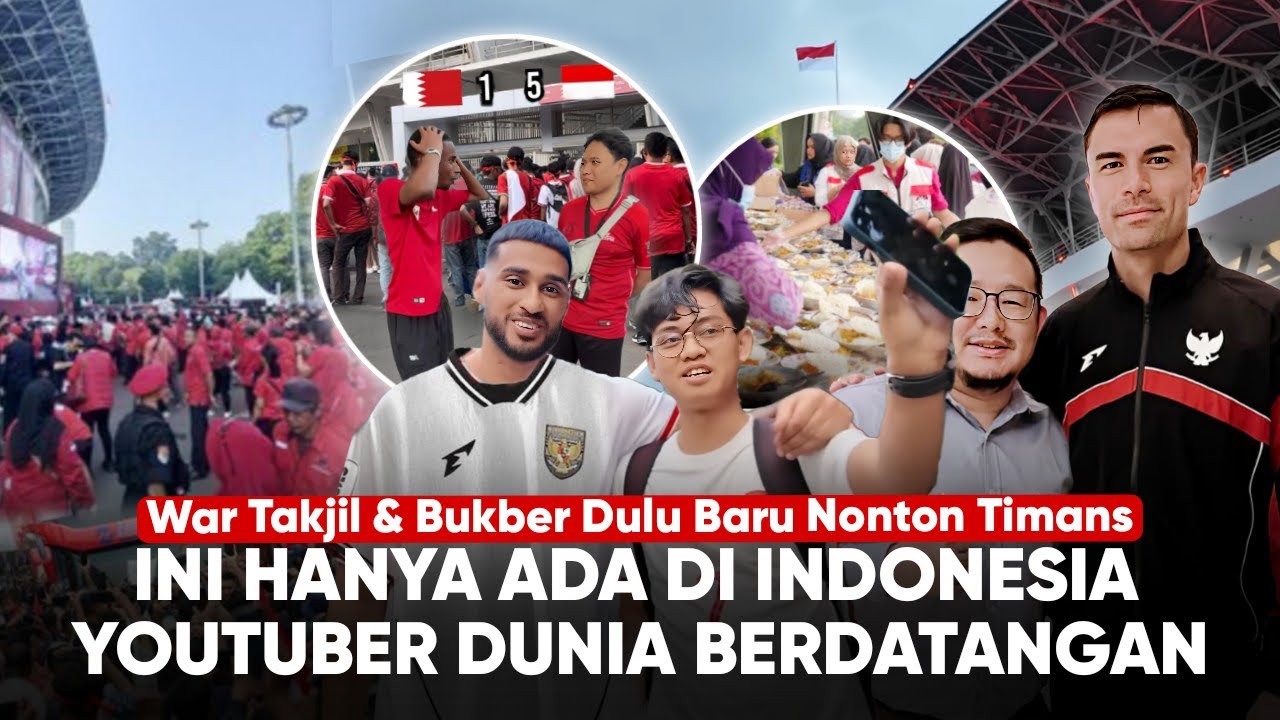 Fans War Takjil di GBK, YouTuber Internasional Ikut Rasakan Suasananya! Ada Pasukan Khusus Mengawal