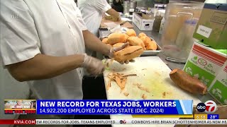Texas sets new records for jobs, Texans employed [(1342728)]