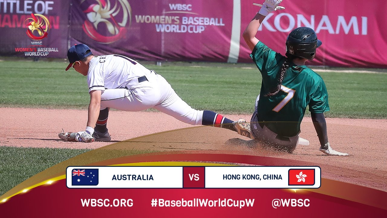 HIGHLIGHTS - Australia vs. Hong Kong, China – WBSC Women's Baseball World Cup