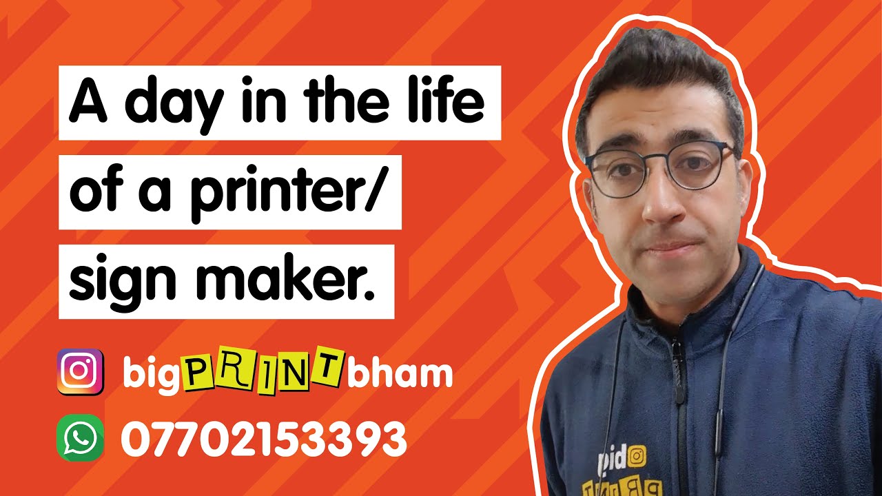 A day in the life of a printer /sign maker. YouTube