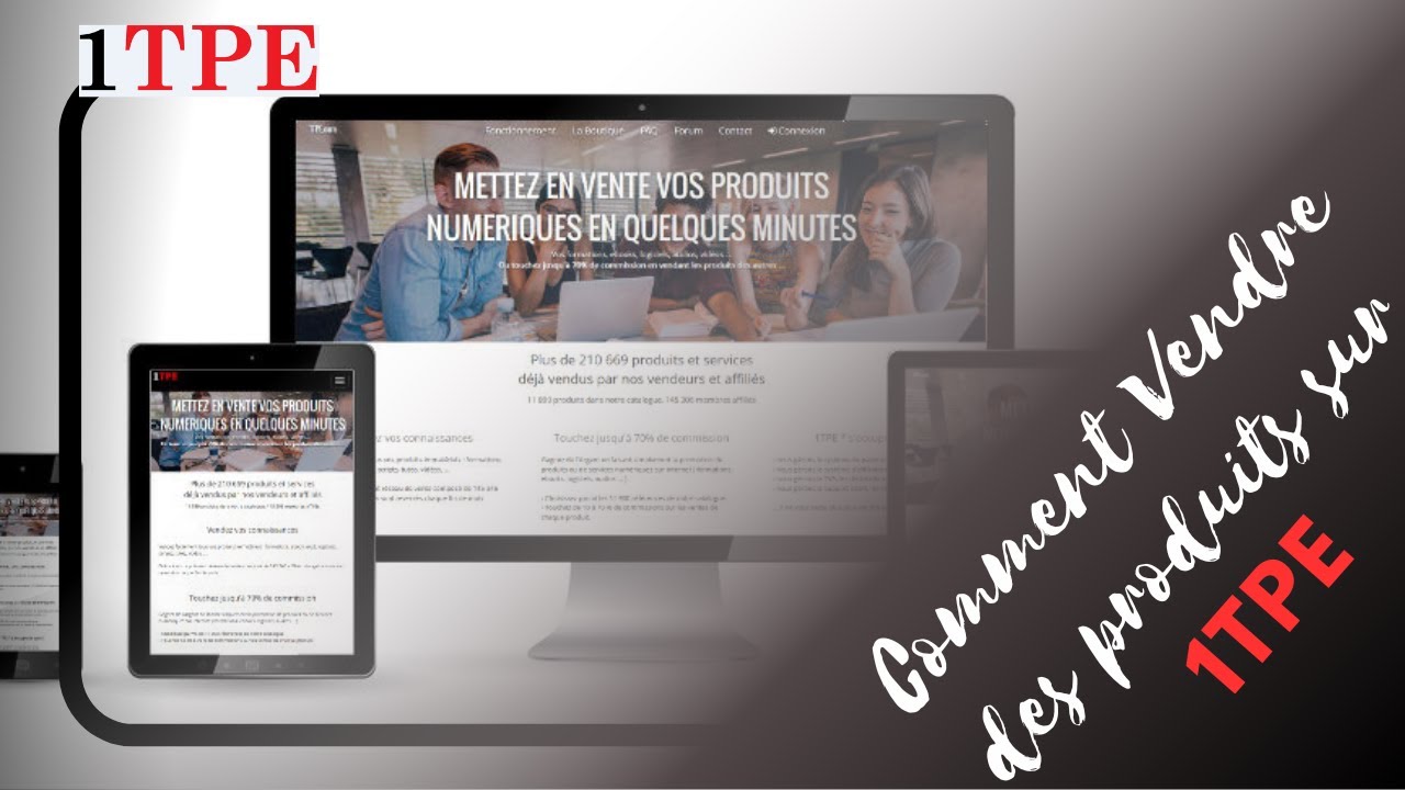 Comment vendre des produits sur 1TPE ? Vendre des formations, des ebooks, des logiciels sur 1TPE