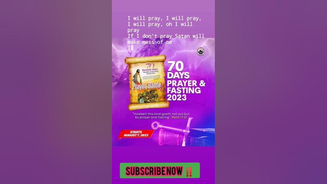 MFM 70 Days Fasting and Prayer Programme YouTube