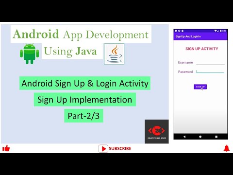 18CSMP68 || Android Signup & Login Actvity-2/3 || PART-A || PROGRAM-3 || VTU MAD Lab