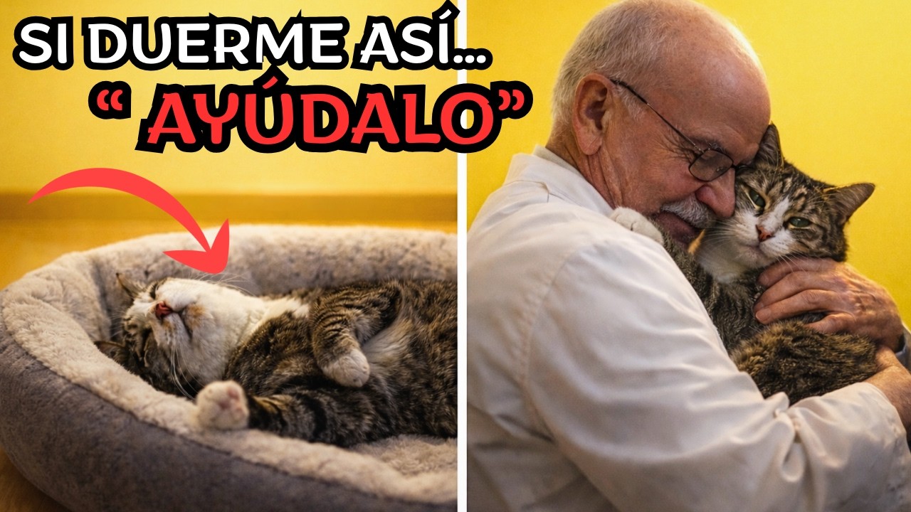 Si tu gato duerme así… NO lo ignores