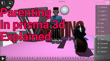 what is parenting in prisma 3d #prisma3d #3danimation #blender