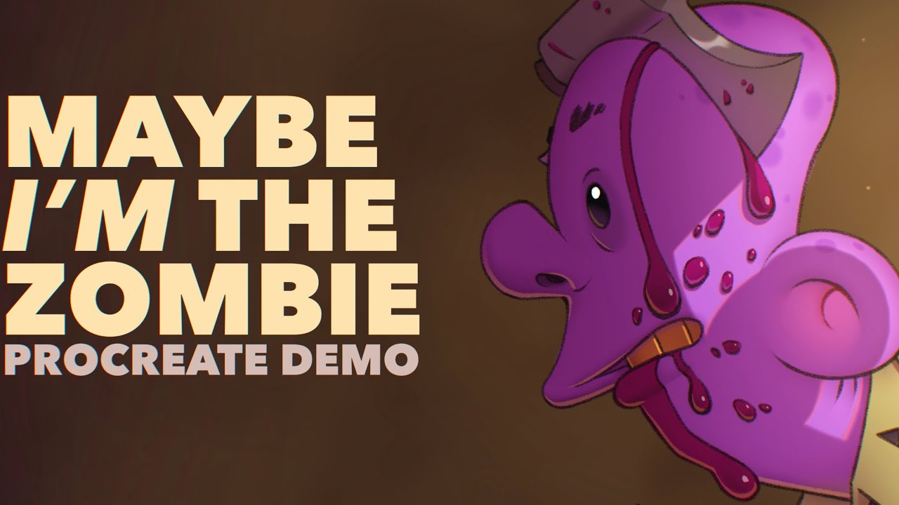 Ep. 270| Maybe I'm the Zombie (Some copy/paste tricks) - Procreate Demo ...