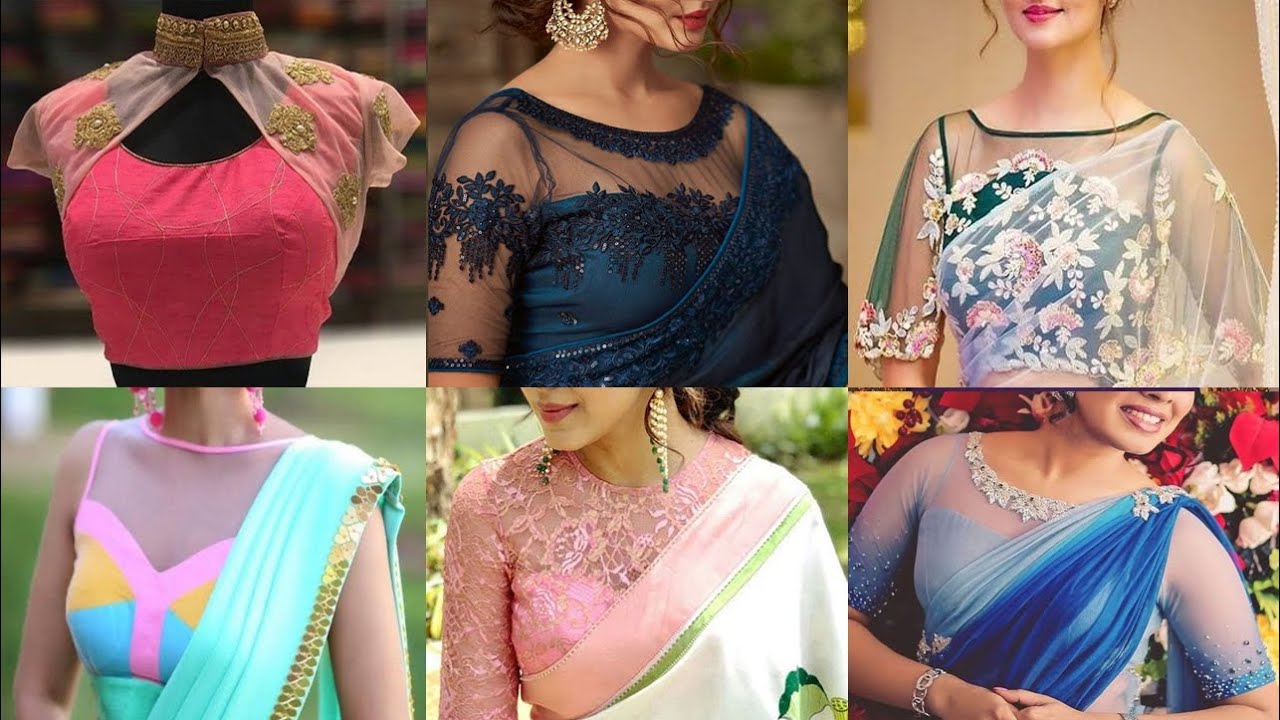 20 net blouse designs to wear with sarees or lehengas on your big