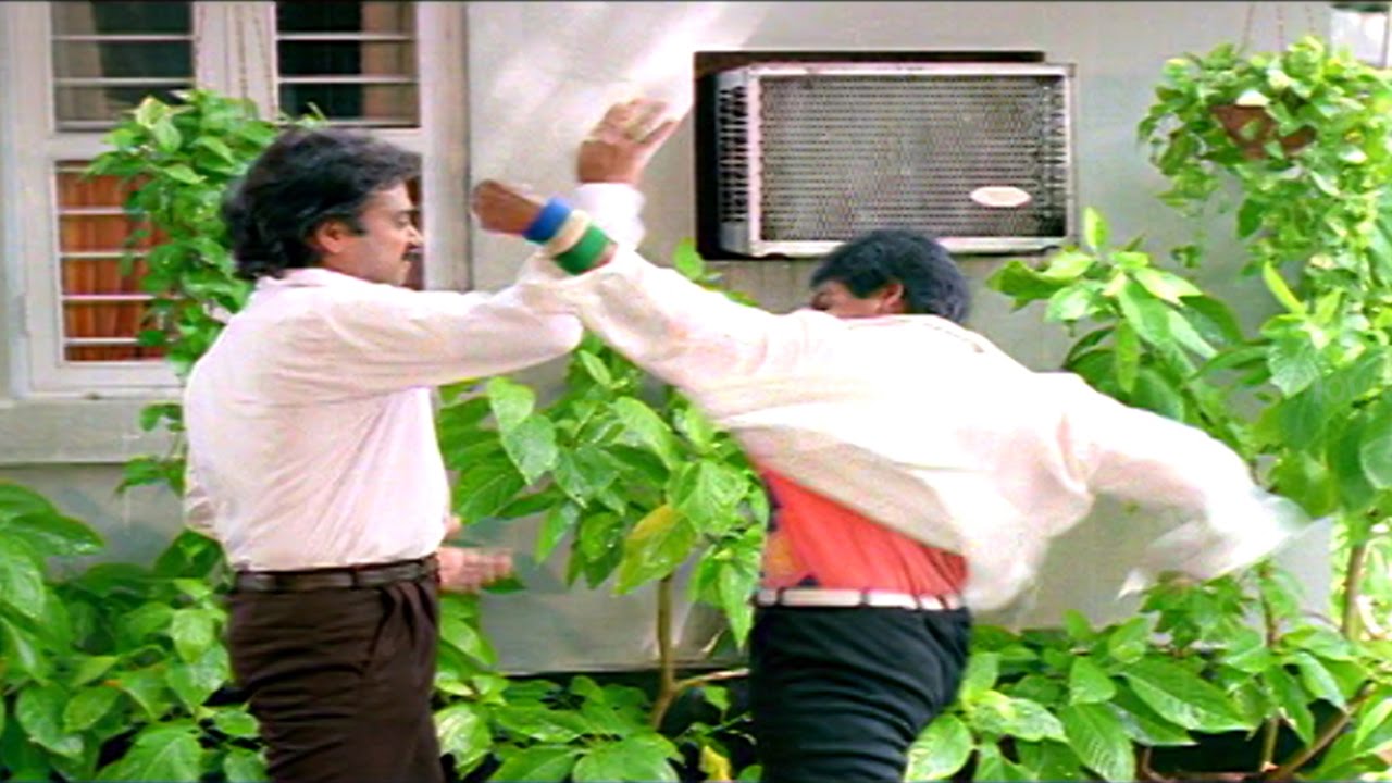 Action Scene Between Karthik & Villains || Bangaru Papa Movie || Baby Shamili