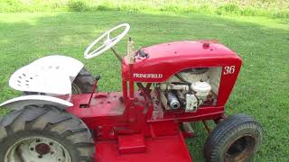 1961 Springfield 36 antique riding mower