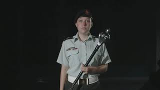 26. Drum Major Drill Movements and Mace Drill - Carrying Position at the Halt