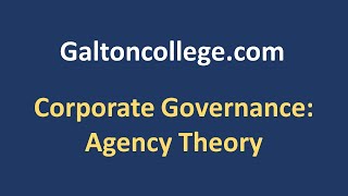 Corporate Governance: Agency Theory