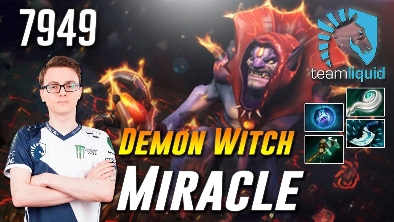 Miracle Lion [Demon Witch] - 7949 MMR - Dota 2 Pro Gameplay - YouTube