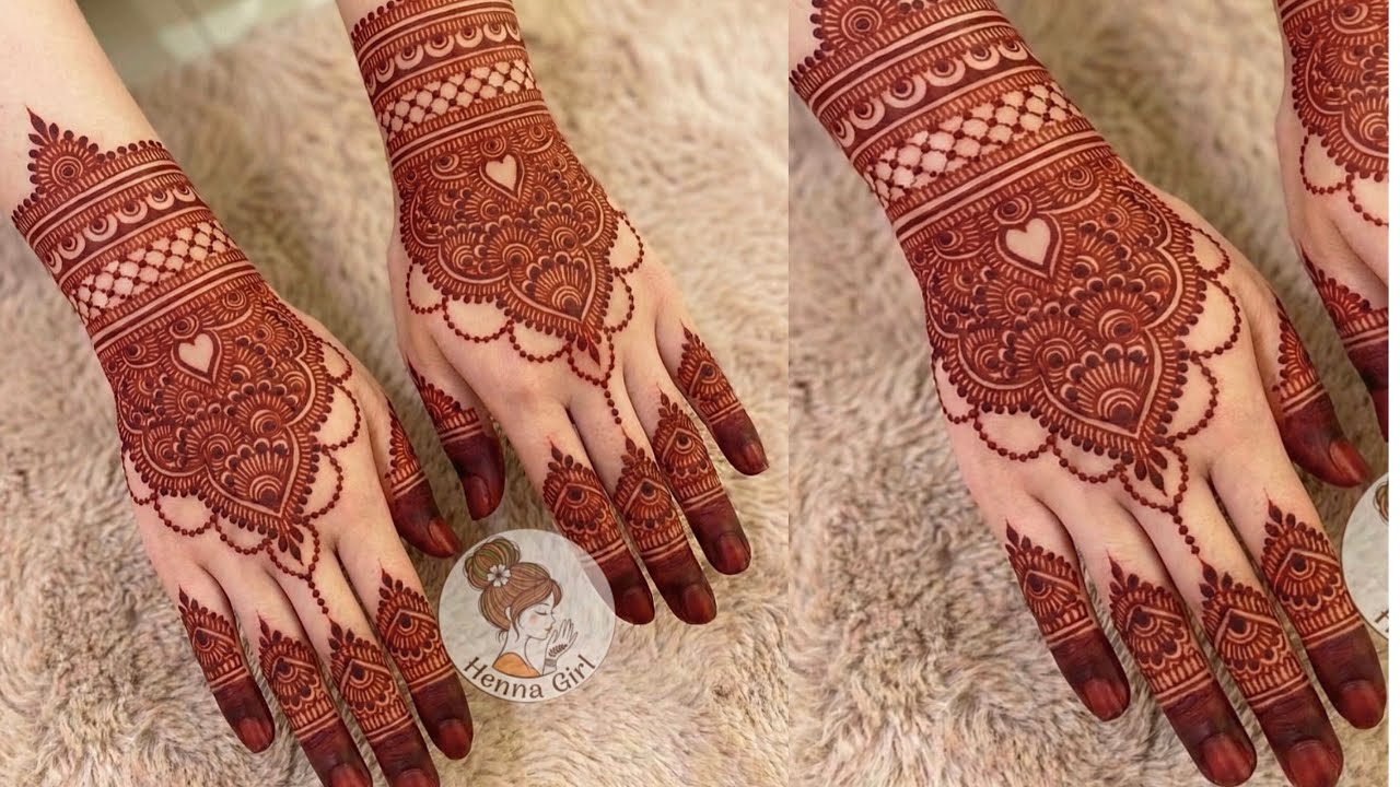 Eid Special Beautiful Gol Tikki Mehndi Design | Simple Arabic Heena Design For Back hand |Eid mehndi