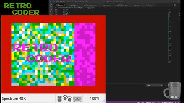 Z80 Asm - ZX Spectrum Dev - Just playing about with Colour Attributes in our new Viewports
