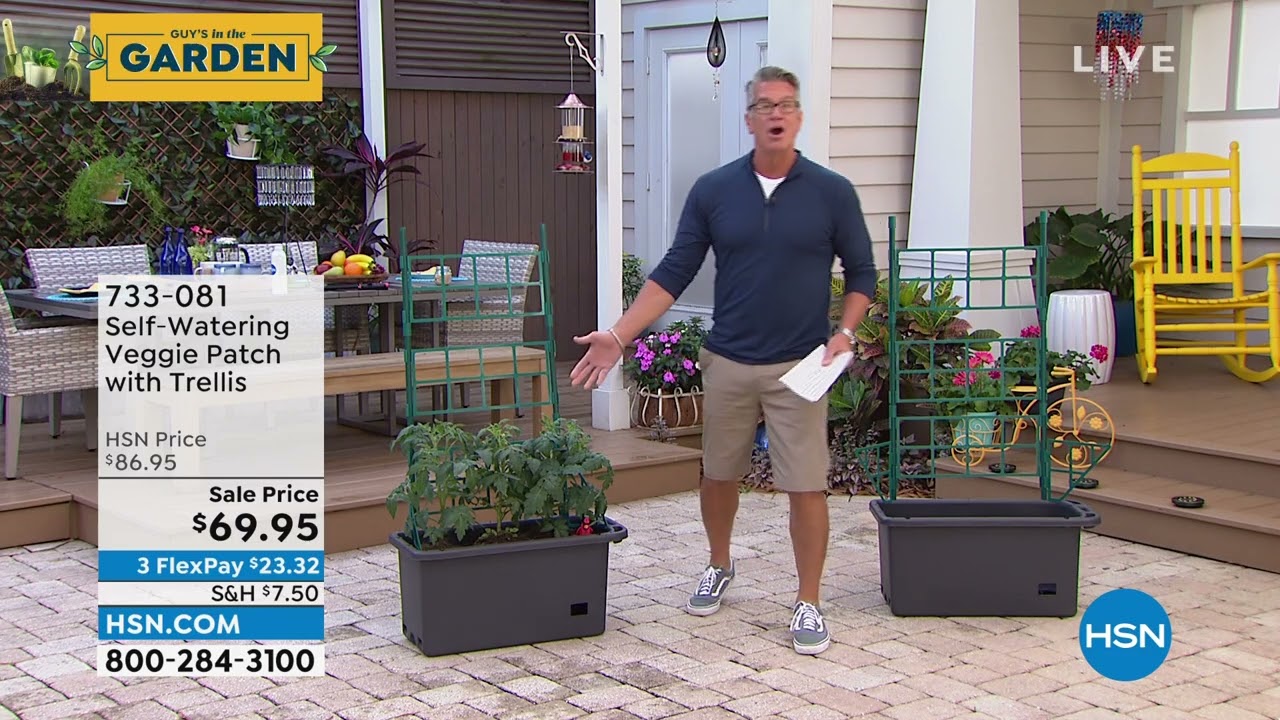 SelfWatering Mobile Veggie Patch with Trellis