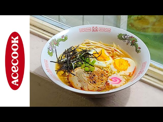 Acecook Wantan Chuka Soba - Instant Noodle Recipe Time - EP 696 class=