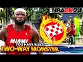 *NEW* LEBRON JAMES BUILD is a TWO WAY MONSTER on NBA 2K24