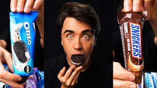 ASMR CANDY ICE CREAM BARS (SNICKERS, MARS, BOUNTY, OREO, MILKA) CHOCOLATE PARTY 먹방 Eating Sounds