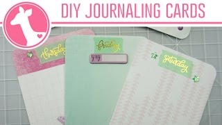 DIY Week in the Life Project Life Journaling Cards | Freckled Fawn Washi Wednesday