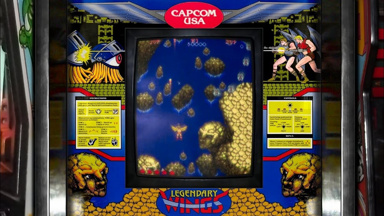 Legendary Wings Realistic Arcade Bezels for MAME YouTube