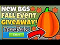 [😱MYTHIC LUCK😱] Bubble Gum Simulator HUGE SECRET PET GIVEAWAY & *FALL EVENT* PETS 🔴ROBLOX🔴