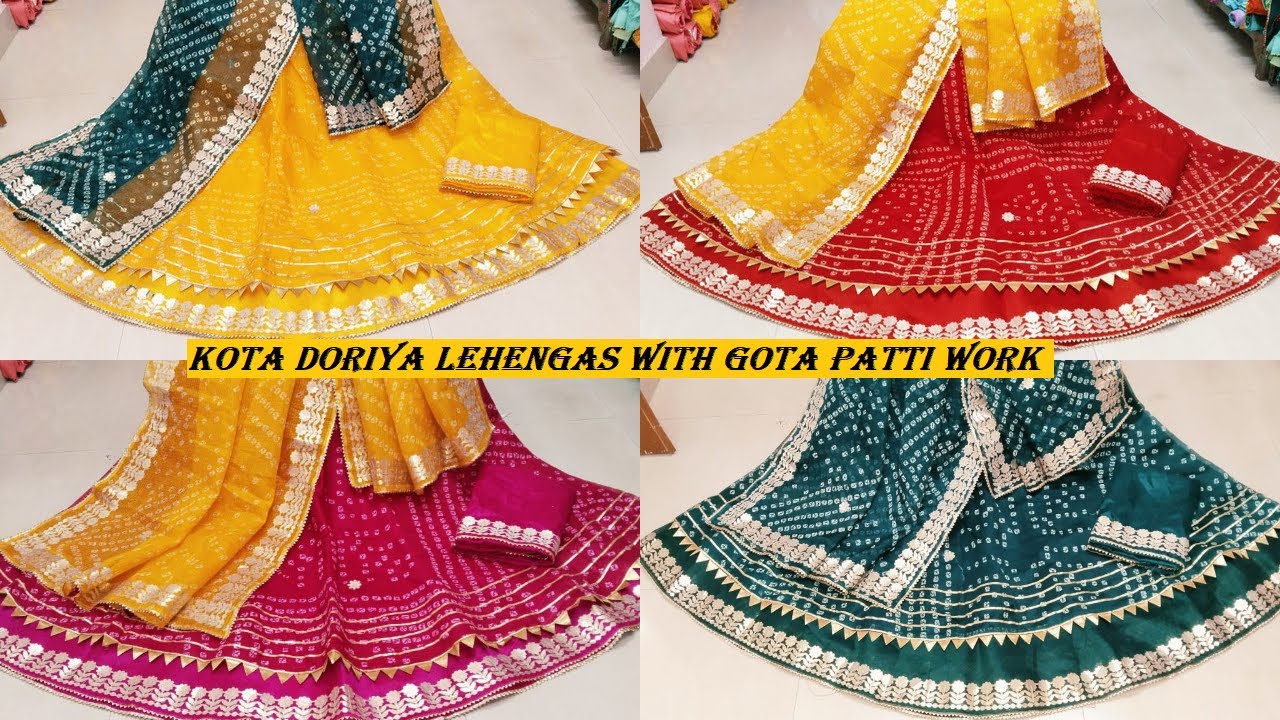 Gota Patti Lehengas - Buy Latest Collection of Designer Lehenga Online 2023