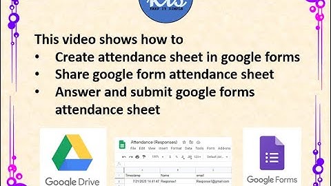 Create attendance record with google forms for live streams or webinars
