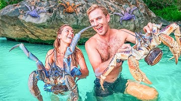 RARE GIANT CRABS Rule This Island!🏝️ (The Most Beautiful Camp)