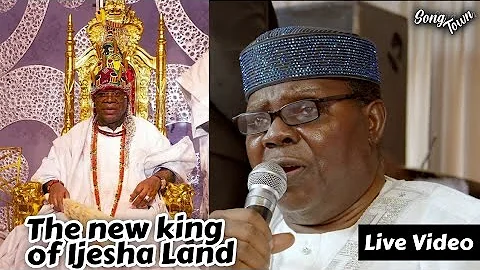 Sir Ebenezer Obey At The Coronation Of Owa Clement Adesuyi Haastrup