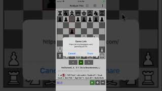 Create game link in Analyze This iOS Chess app screenshot 4