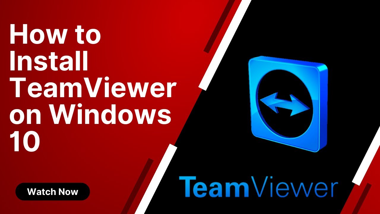 How to Install TeamViewer on Windows 10 Install TeamViewer YouTube