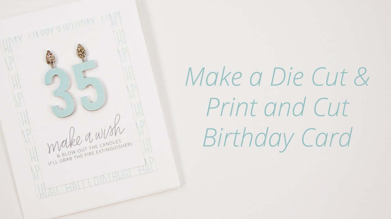 Silhouette Studio Tutorial : Make a Die Cut + Print & Cut Birthday Card 