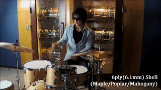 Takashi Numazawa plays The Ultimate Shell Snare Drums