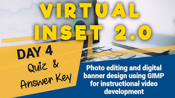 PHOTO EDITING AND DIGITAL BANNER DESIGN USING GIMP  FOR INSTRUCTIONAL VIDEO DEVELOPMENT||VINSET 2.0