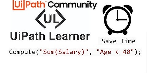 UiPath DataTable Filter/Aggregate Using Compute Method | #UiPathLearner | #SudheerNimmagadda