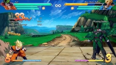 DBFZ - Cell midscreen beam assist extension combo