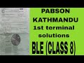 pabson kathmandu, 1st terminal solutions, class 8(ble).. 