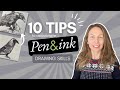 10 tips to accelerate pen and ink drawing skills