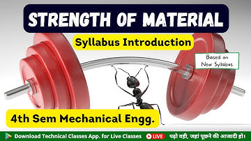 4th Sem. Mech || Strength of Material(Syllabus Discussion) || SBTE Bihar Polytechnic