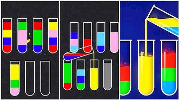 Water Sort Puzzle Gameplay 2 , Android Games ios Walkthrough Simulator Think Brain Puzzle