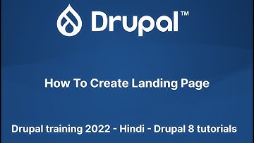 How To Create Landing Page | Theme Development - Drupal training 2022 - Hindi - Drupal 8 tutorials