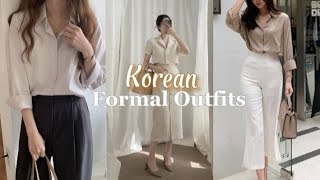 Aesthetic Korean Formal Outfits Idea for Women | Office Wear Classic Fits (Pinterest) screenshot 4
