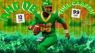 I Built a QB Using a RANDOM Number Generator and Followed His Career on College Football 26!