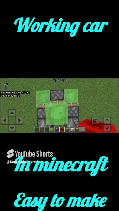 Making car in minecraft || Easy to make || Making car with Observer || #shorts #minecraft