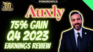 Auxly Stock Soars 75% After Reporting Q4 & Full 2023 Earnings