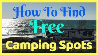 How to Find FREE Boondocking Camping Spots | Full Time RV Living