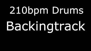 Metal Drums ONLY / 210BPM / DRUM BACKING TRACK