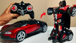 2 in 1 Deformation Convertible RC Robot Car Unboxing & Testing - Chatpat toy tv screenshot 4